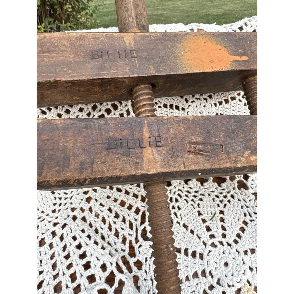 Antique Wooden Screw Clamp 10